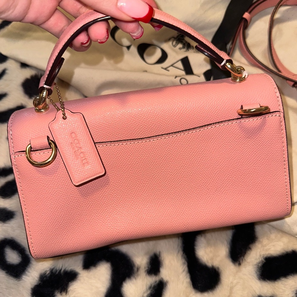 Coach Pink Cherry Embellished Clutch - Picture 5 of 5